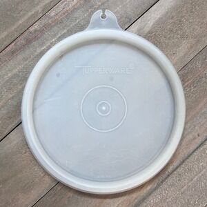 Tupperware 4.5" Round Clear 215-85 Container Lid Made in USA Replacement Part